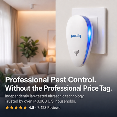 PESTIQ™ Ultrasonic Pest Repeller – Repel 14+ Pests